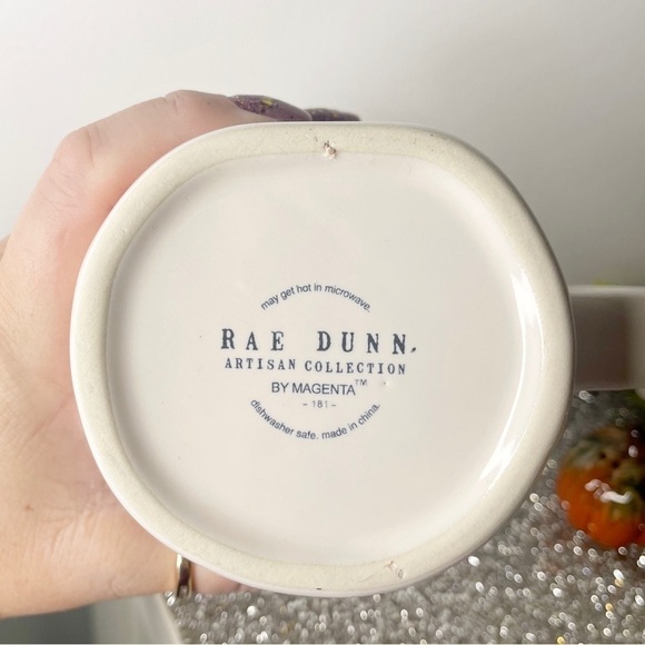 Rae Dunn Halloween You’re So Corny Gnome Mug with Candy Corn Topper New - Picture 7 of 7